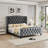 Mirabai Upholstered Metal Wingback Bed-2101047501-2101047500