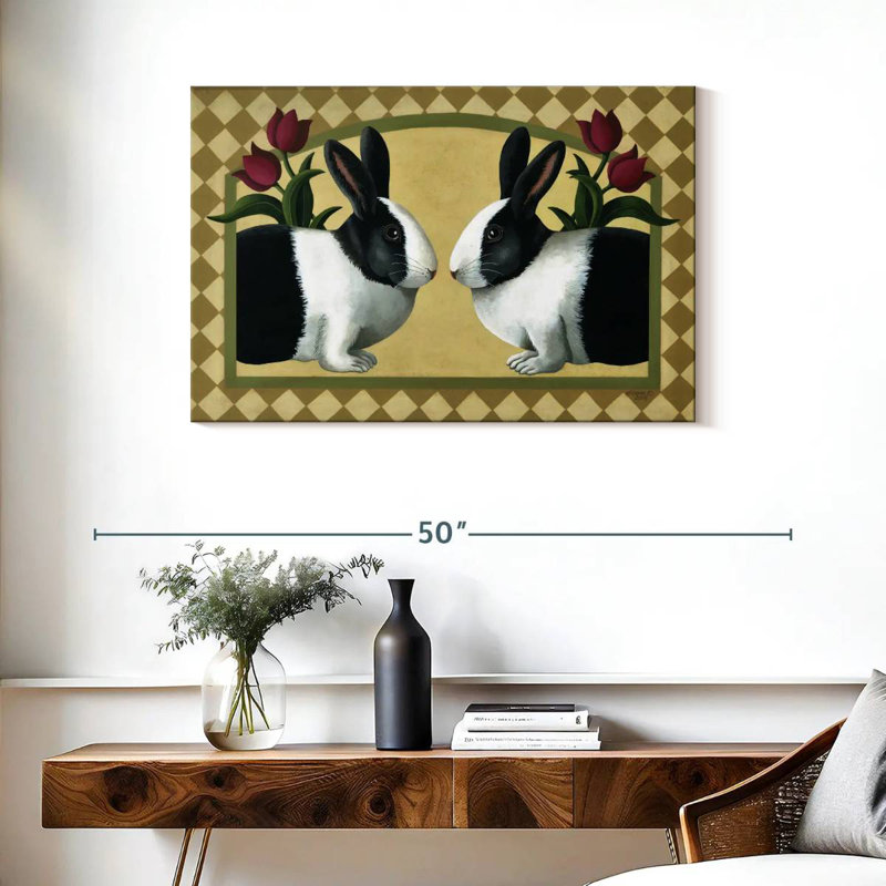 Brampt Rabbit Bunnies, 24" H x 36" W