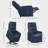 Fabric Recliner Sofa With Remote Control,Power Lift Chair, Side Pockets-937389760-937389764