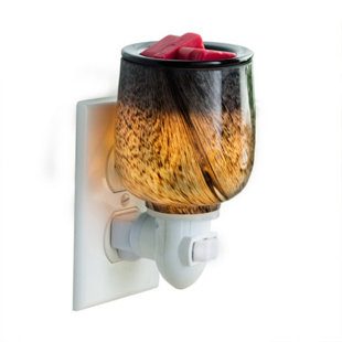 Chauffe-cire mural en verre 3,7 po H