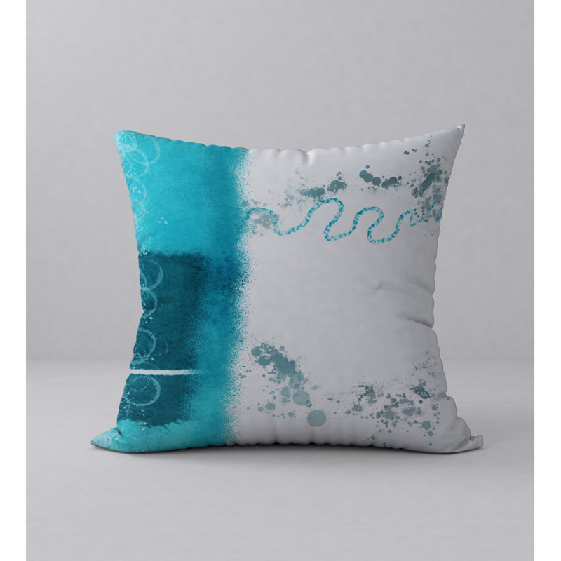 Abstract Reversible Throw Pillow, 20" x 20"