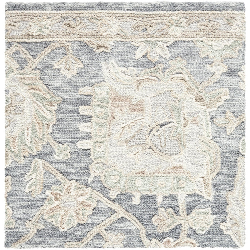 Rectangle Codrin Wool Area Rug, Rectangle 2' x 3'