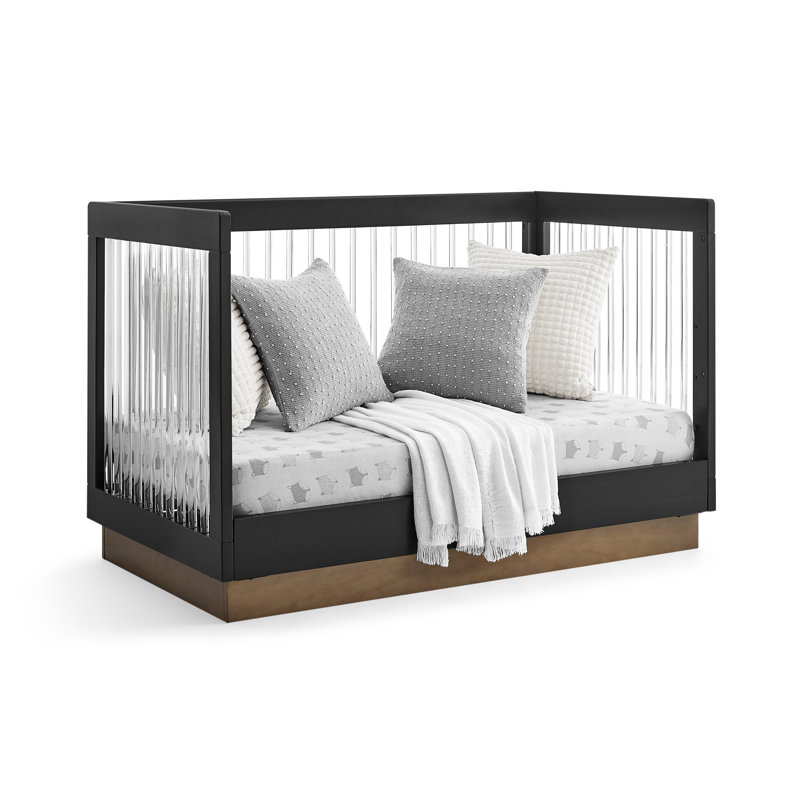 James 4-in-1 Convertible Crib, Gray