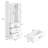 71"H X 157"W Bookcase With Glass Doors,Modular Modular Book Cabinet