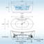 Baignoire tourbillon autoportante GarveeHome
