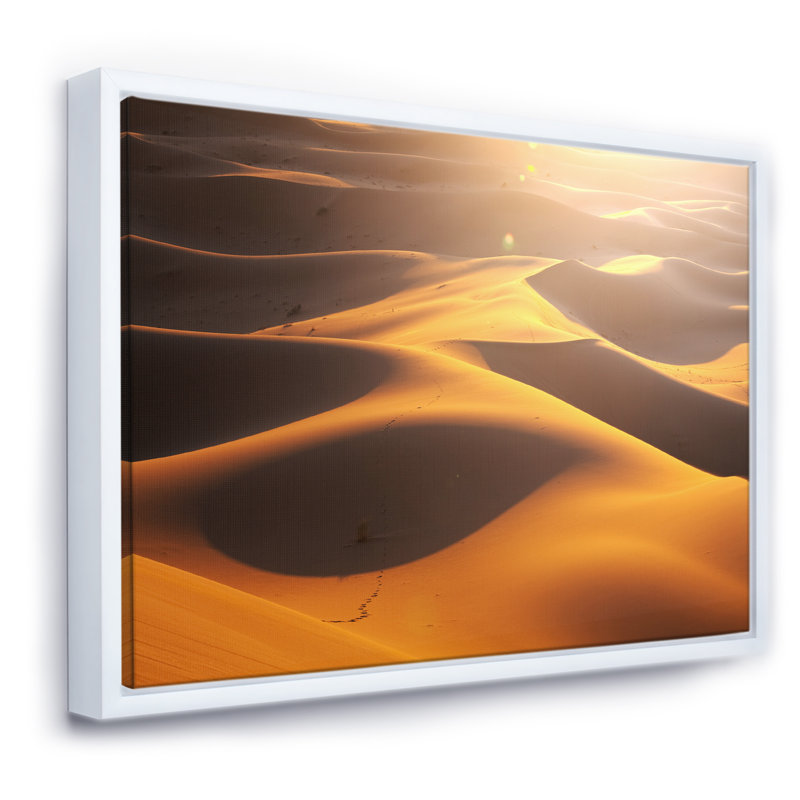 Desert Mountain Hills - reproduction de photo sur toile, H 12 po x l 20 po x p 1 po, Toile blanche encadrée