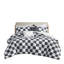 Édredon simple / simple TG en microfibre à carreaux, résistant à la peau, 1 édredon, taie décorative, 2 coussins décoratifs rembourrés, étiqueté, lavable à la machine, coussins, style moderne-122454260