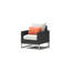 Ensemble de chaises club d'extérieur et de table d'appoint 3 pièces Atie Espresso Sunbrella - Corail-117223526