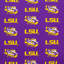 Coussin de chaise de salle à manger intérieur/extérieur lsu tigers NCAA