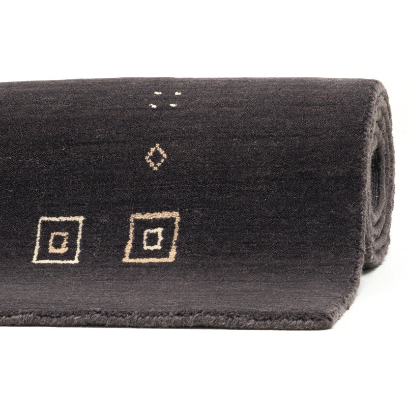 Tofino Geometric Wool Hand Woven Area Rug, Rectangular 70 x 140 cm