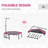 Soozier 4' Foldable Hexagon Indoor Fitness Trampoline with Handlebar-59948822