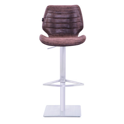 Tabouret de bar rotatif à hauteur ajustable Hemani