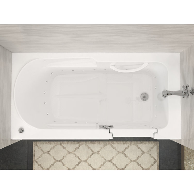 Stream 59.6'' x 30'' Acrylic Bathtub, Right