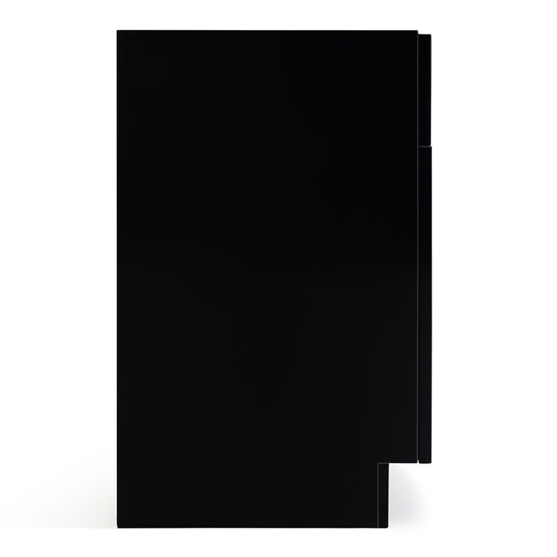 Paulla 60'' W Double Bathroom Vanity Base, Black