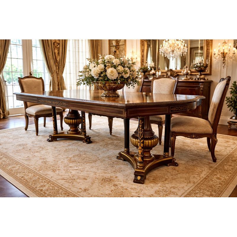 Lorenzo Solid Wood Dining Table, 94.5" L