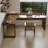 Light-walnut L-Shaped Solid Wood with 3 drawers desk-109691593-109691597
