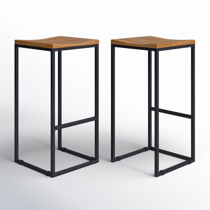Counter Stool with Metal Frame, Bar Stool (30" Seat Height)