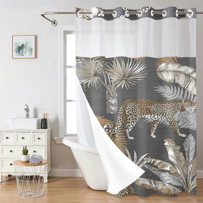 Rideau de douche à double couche