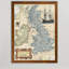 «British Isles Map» par Paul Cezanne - reproduction d'art encadrée-1296080161-1296080166