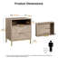 50.2 cm W Bedside Table