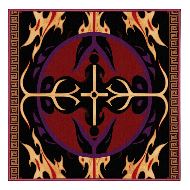 Luminous Fleur Rug, Square 8'