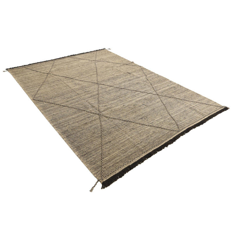 Tapis brun clair 7 pi 2 po x 9 pi 9 po Pinson
