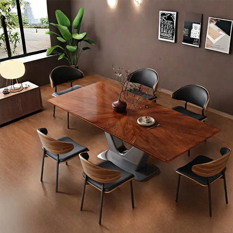 Modern simple dining table sets, 29.92" H x 59.05" L x 35.43" W