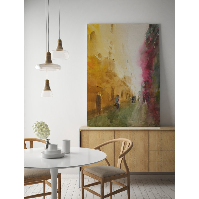 Places Calle Buganvilla by Bruno Vázquez - Wrapped Canvas Painting, 120cm H x 80cm W x 3cm D