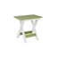 Berlin Gardens Regular Top With White Base Folding End Table-1502914653
