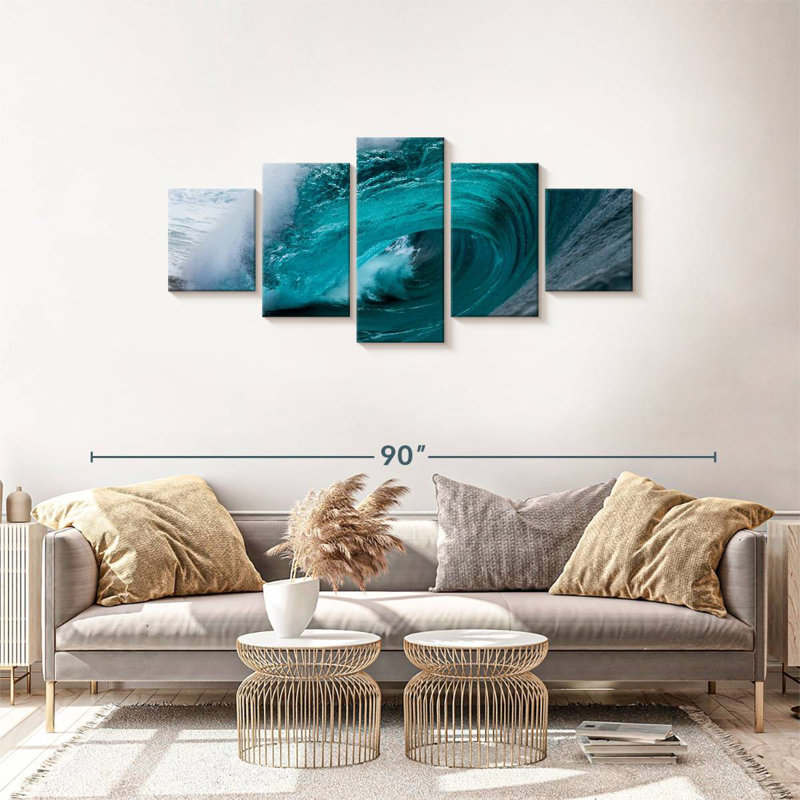Gillard Powerful Ocean Wave, 30" H x 68" W