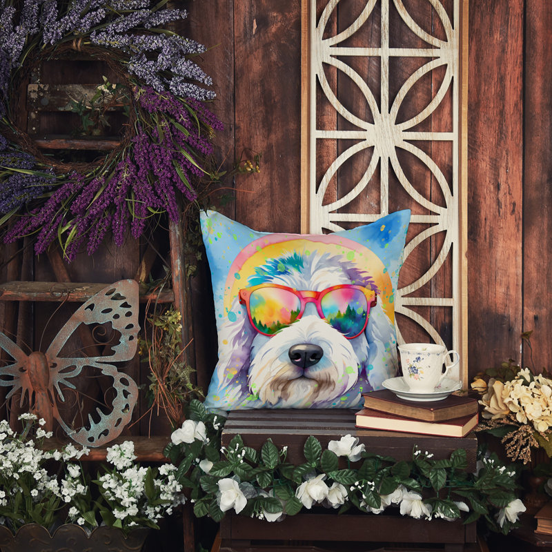  Coussin décoratif intérieur / extérieur en polyester Autre / Sans motif, 18 po x 18 po