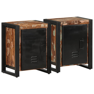 Belgrover 40cm W Iron Bedside Table