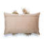 Velvet Lumbar Pillow w/ Feather Trim-663441242