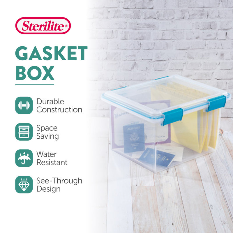 Sterilite Plastic Storage Bin Container