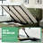 Upholstered Platform Bed with Hydraulic Lift-1630187314-1630187313