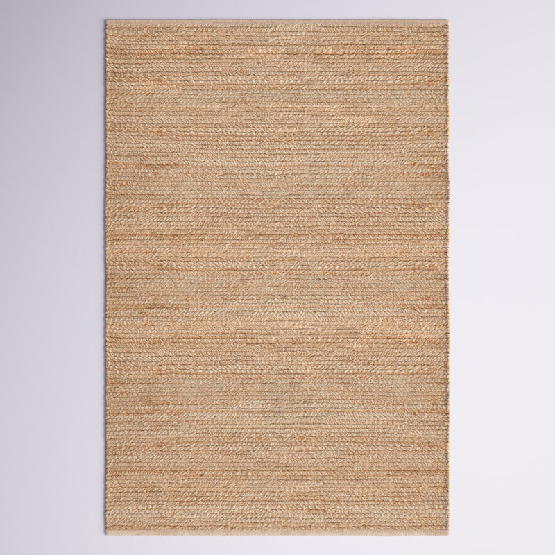  Tapis d'intérieur en jute gris naturel 6 pi x 9 pi, Rectangle 6 pi x 9 pi, Gris