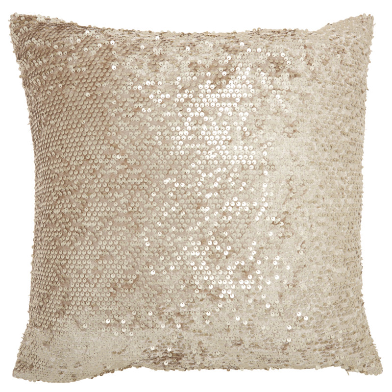 Housse de coussin carré et insert, Beige