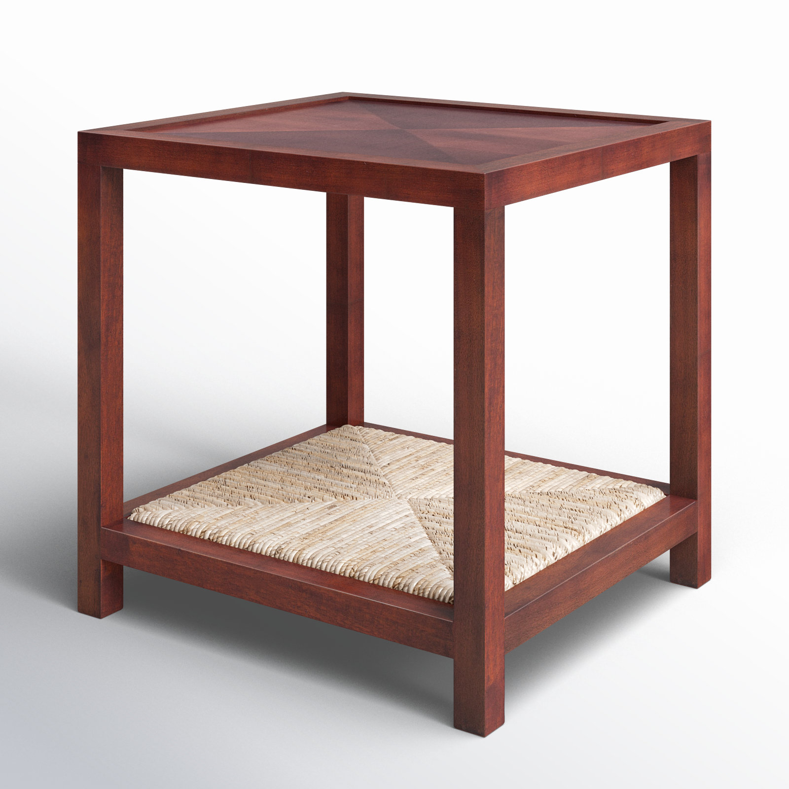 Leon 24" Mahogany End Table, Coffee