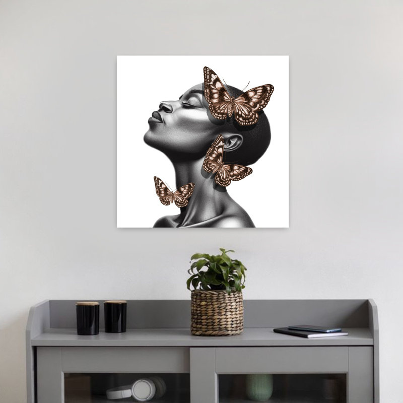 «The Butterfly Effect», art mural contemporain, H 18 po x l 18 po
