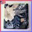 Couvre-lit matelassé à motif floral bleu marine toutes tailles-126079356