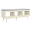 Banc de rangement en bois avec tablettes-1965268452