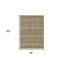 Tapis intérieur gris lavable à motif de médaillon 3 pi x 5 pi
