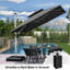 WInon 108'' Square Umbrella With Counter Weights Included Base In Ground,Grey-2136695183