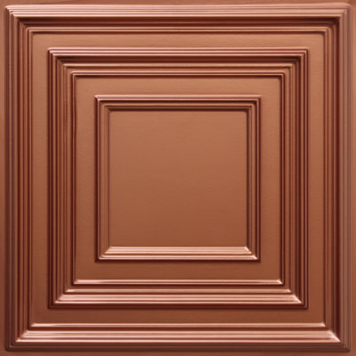 Falkirk Perth 24'' L x 24'' W High Gloss PVC Glue Up Ceiling Tile
