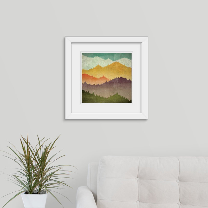 « mountain view » par ryan fowler, impression, H 20" x l 20" x P 1", Cadre blanc