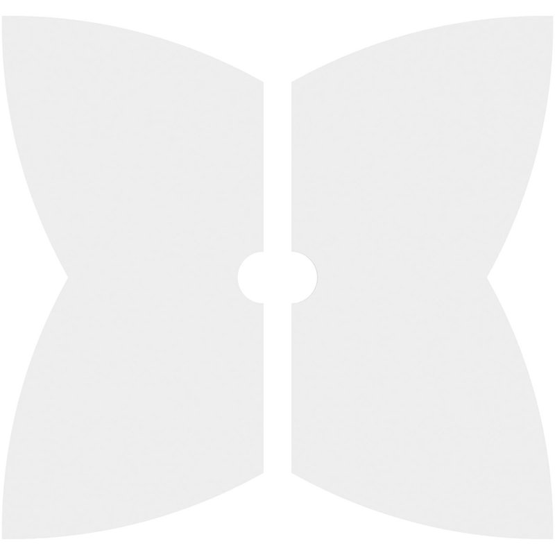 Médaillon de plafond contemporain en PVC de qualité architecturale Cosmo, H 1 po x l 30 po x P 30 po