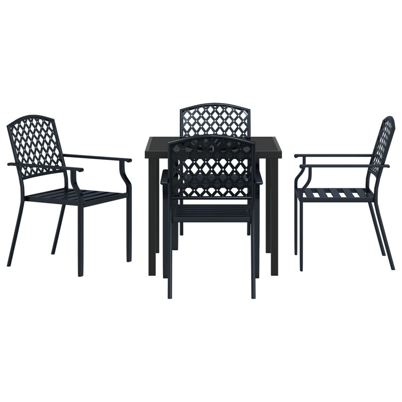 Square 5 - Piece 4 - Person Outdoor Table Set