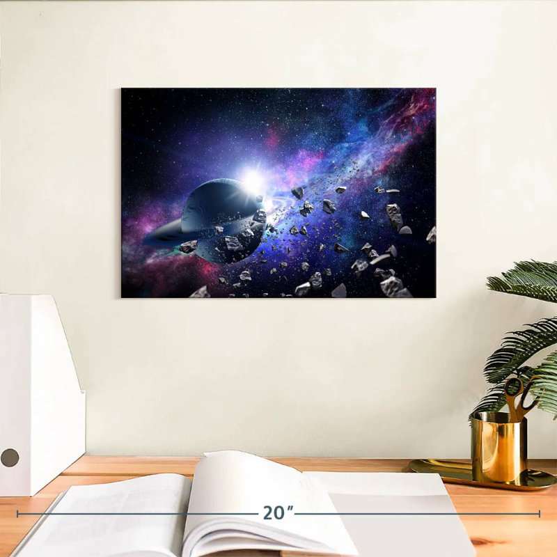 Oberle Asteroids In Space, 8" H x 12" W