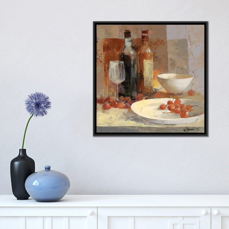 « a good gout iv », impression sur toile, H 18 po x l 18 po x P 1,5 po, Toile avec cadre noir, Pas de tapis