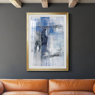 " Reflections In Indigo " Painting Print